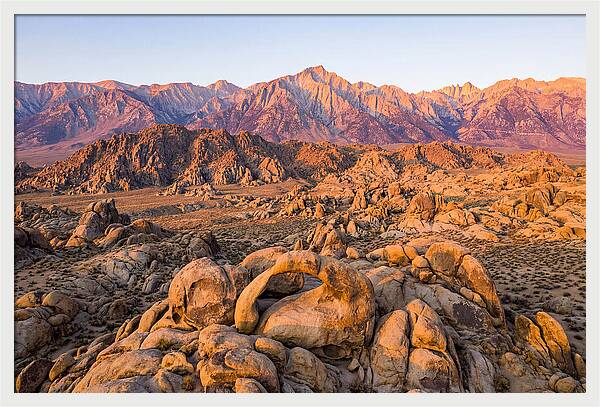Alabama Hills At Sunset