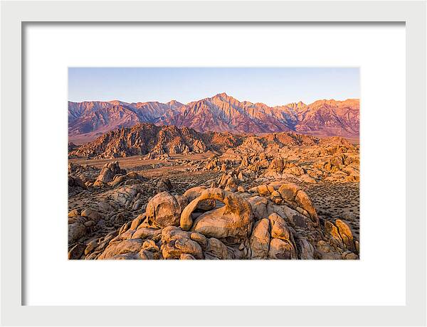Alabama Hills At Sunset