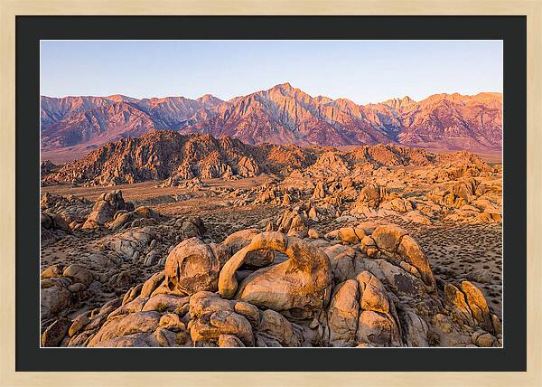 Alabama Hills At Sunset