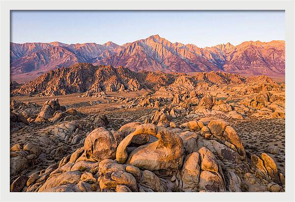 Alabama Hills At Sunset