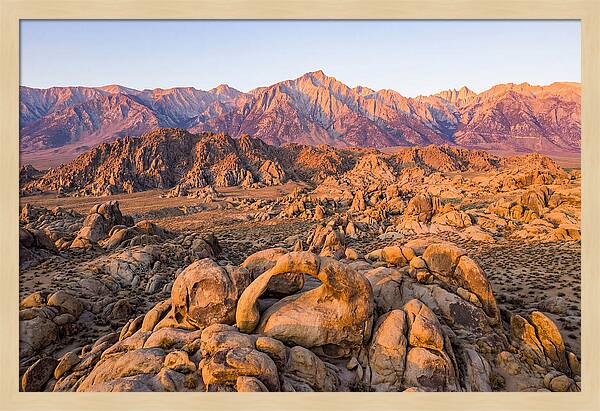 Alabama Hills At Sunset
