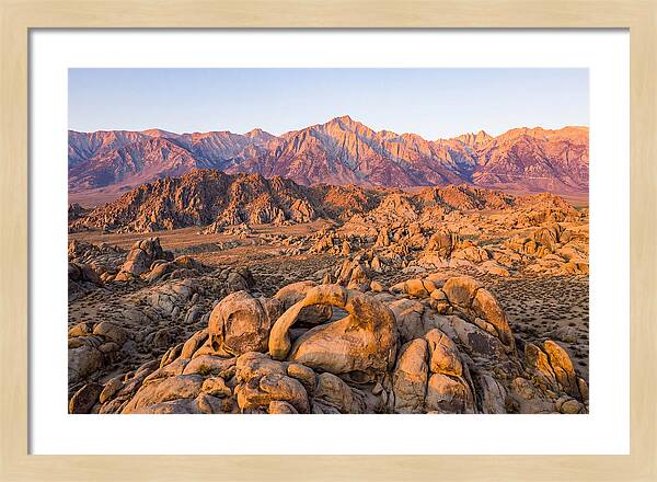 Alabama Hills At Sunset