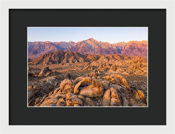 Alabama Hills At Sunset