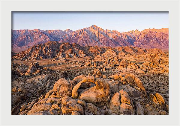 Alabama Hills At Sunset