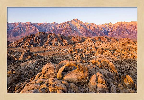 Alabama Hills At Sunset