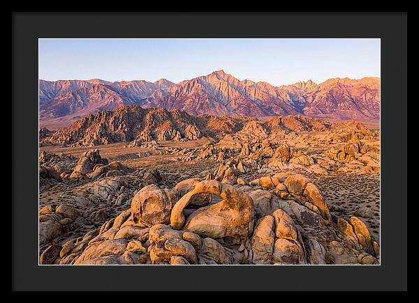 Alabama Hills At Sunset
