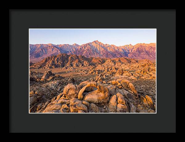 Alabama Hills At Sunset