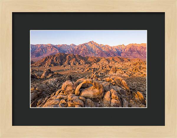 Alabama Hills At Sunset