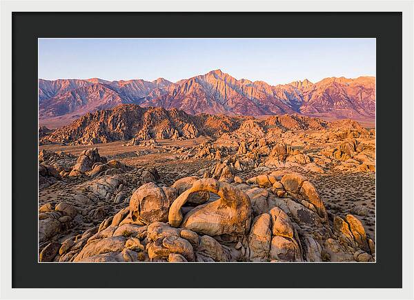 Alabama Hills At Sunset