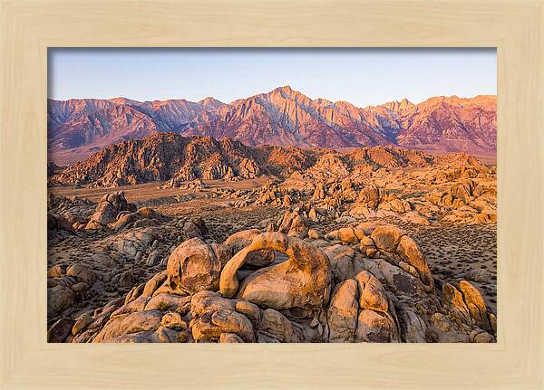 Alabama Hills At Sunset