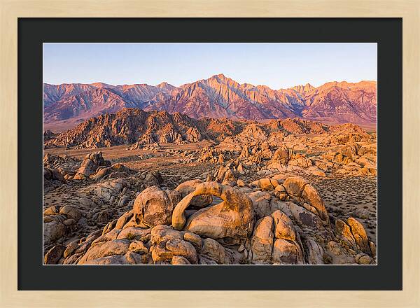 Alabama Hills At Sunset