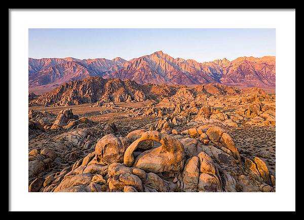Alabama Hills At Sunset