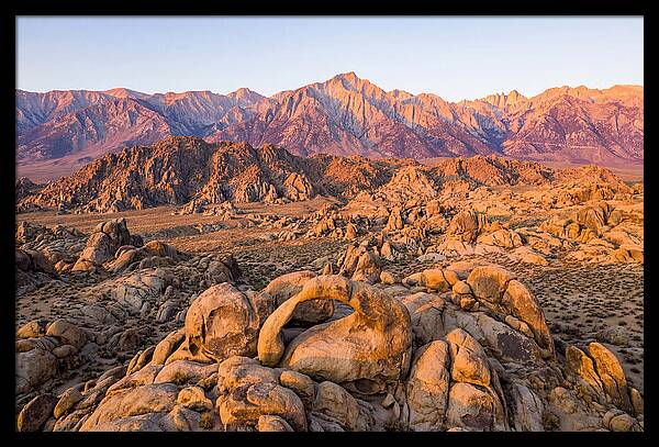 Alabama Hills At Sunset