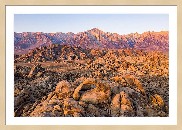 Alabama Hills At Sunset