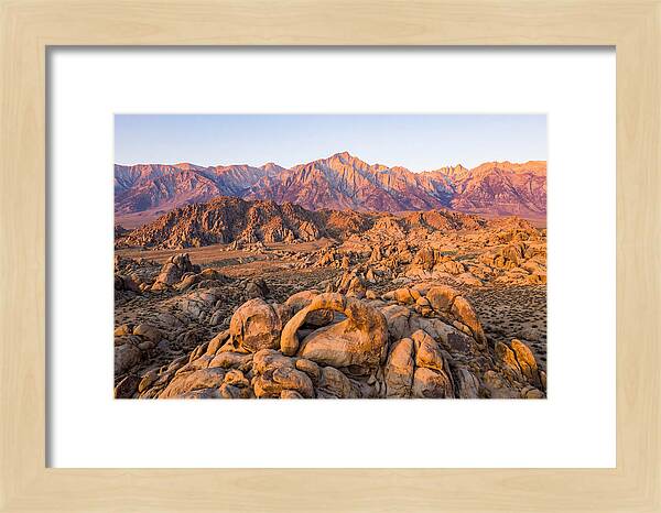 Alabama Hills At Sunset