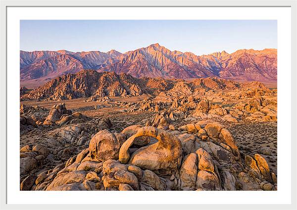 Alabama Hills At Sunset