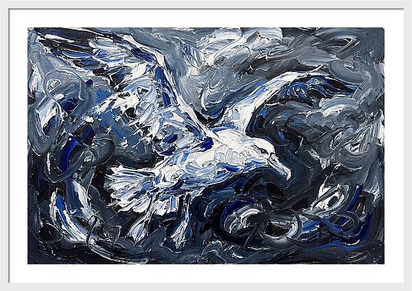 Albatross In Stormy Skies