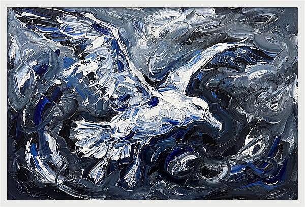 Albatross In Stormy Skies