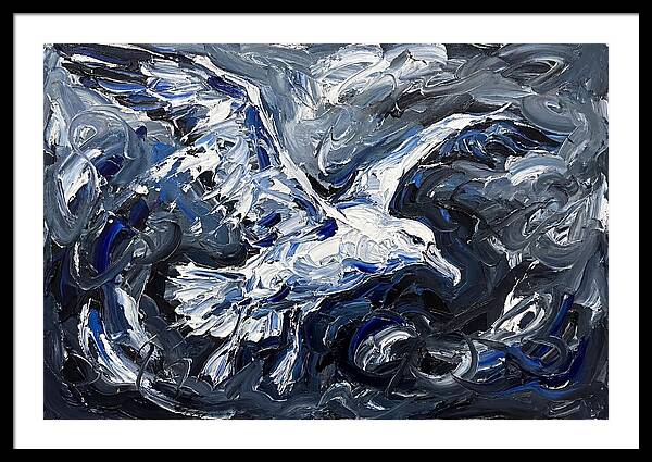 Albatross In Stormy Skies