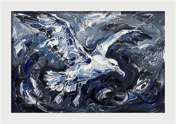 Albatross In Stormy Skies