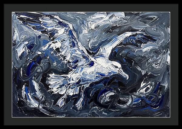 Albatross In Stormy Skies