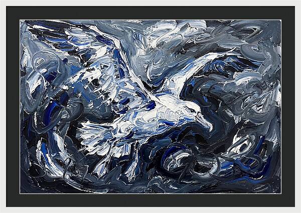 Albatross In Stormy Skies