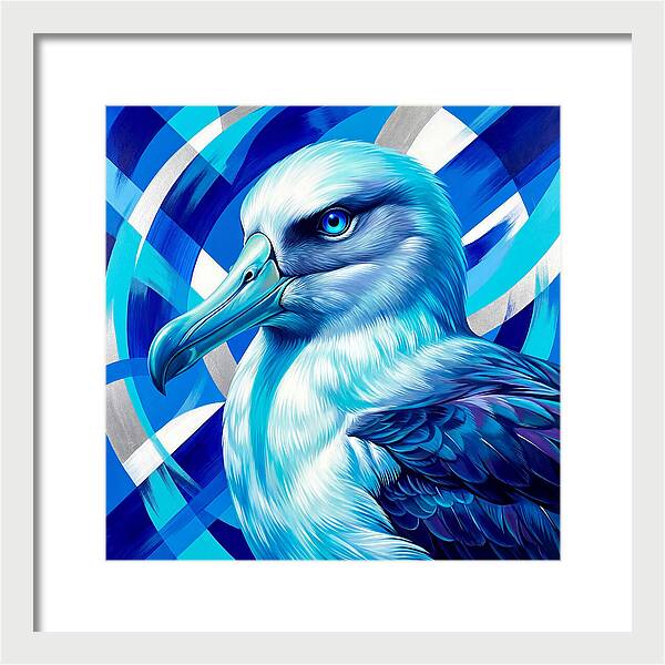 Albatross In Vibrant Blue