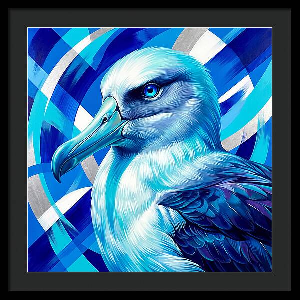 Albatross In Vibrant Blue