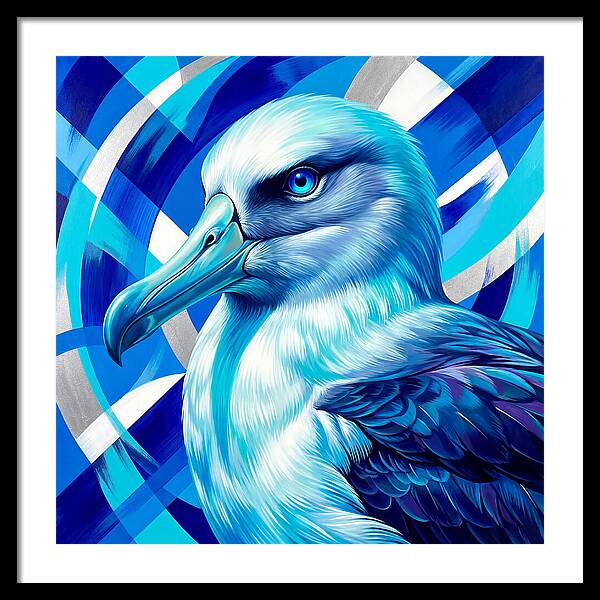 Albatross In Vibrant Blue