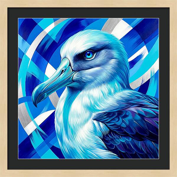 Albatross In Vibrant Blue