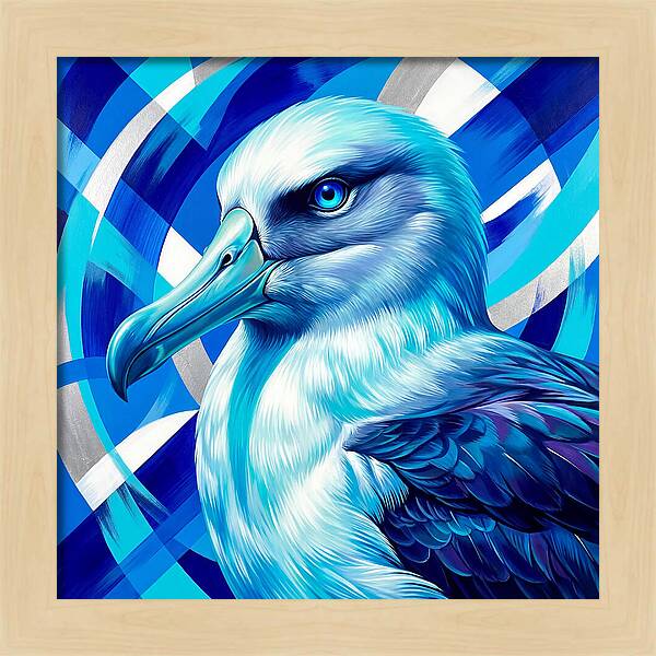 Albatross In Vibrant Blue
