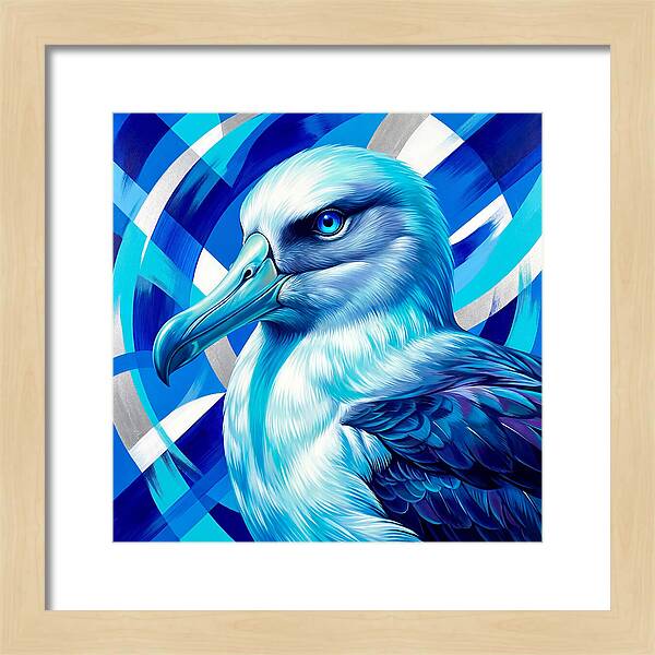 Albatross In Vibrant Blue