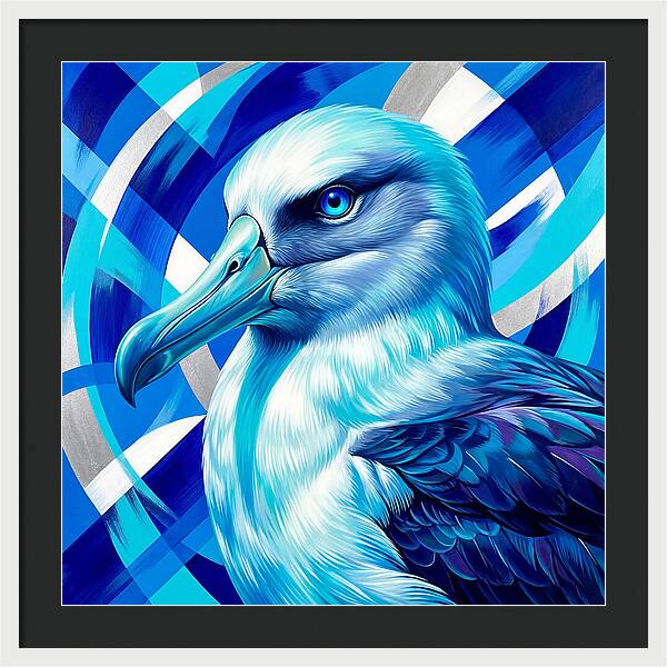 Albatross In Vibrant Blue