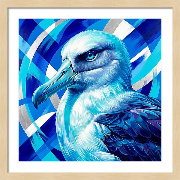 Albatross In Vibrant Blue