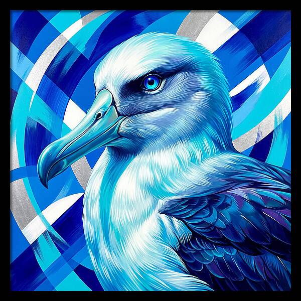 Albatross In Vibrant Blue