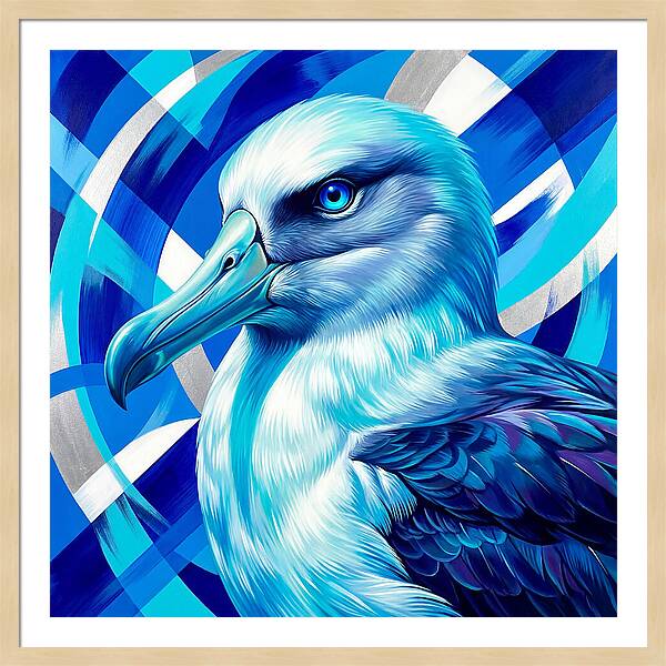 Albatross In Vibrant Blue