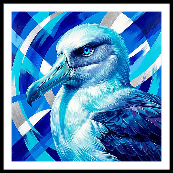 Albatross In Vibrant Blue