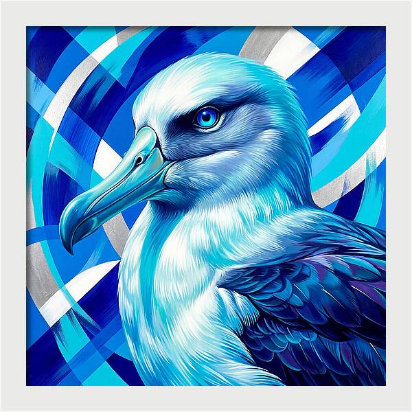 Albatross In Vibrant Blue