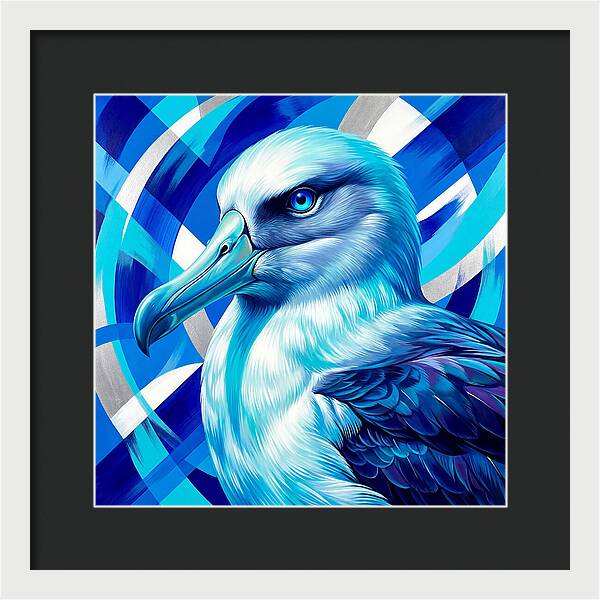 Albatross In Vibrant Blue