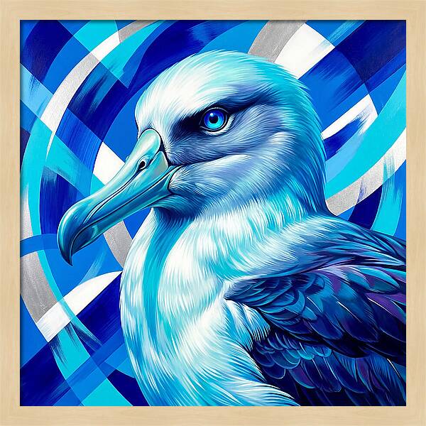 Albatross In Vibrant Blue