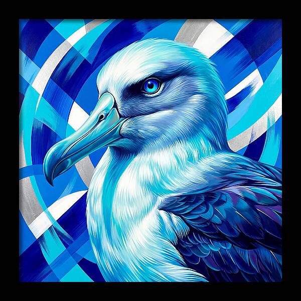 Albatross In Vibrant Blue