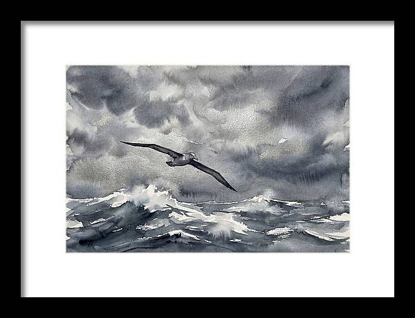 Albatross Over Stormy Seas