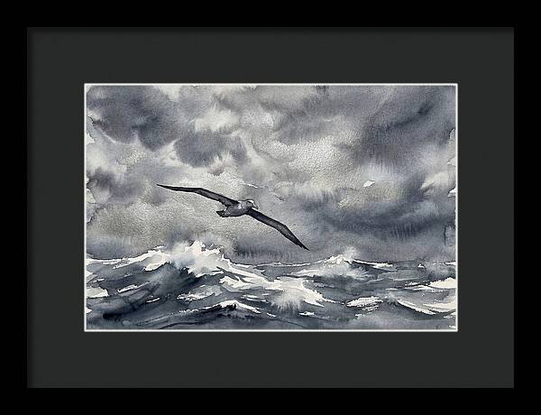 Albatross Over Stormy Seas