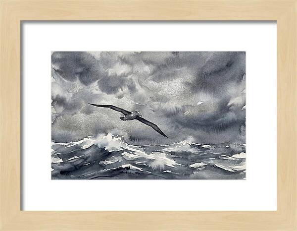 Albatross Over Stormy Seas