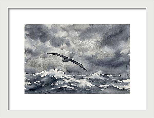 Albatross Over Stormy Seas