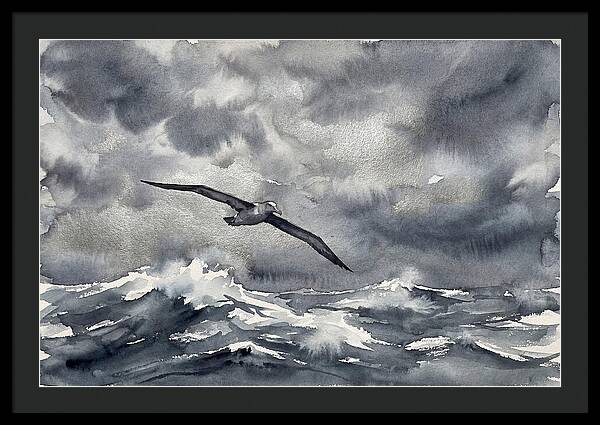 Albatross Over Stormy Seas