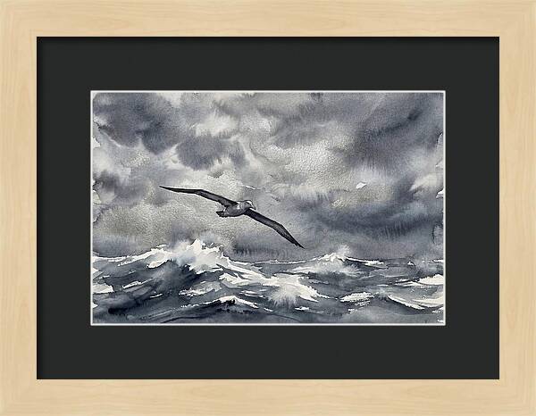 Albatross Over Stormy Seas
