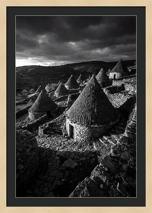 Alberobello Trulli In Monochrome
