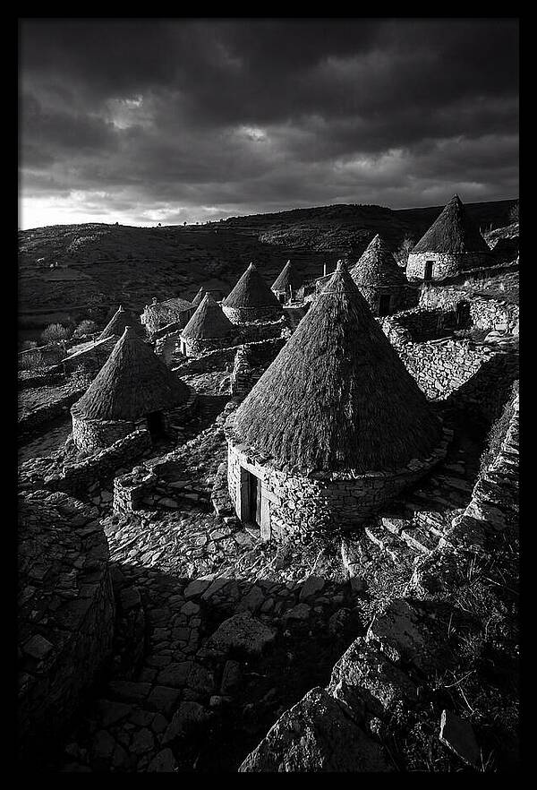 Alberobello Trulli In Monochrome