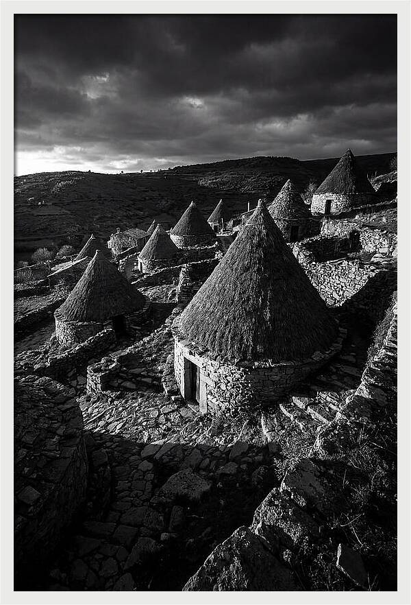 Alberobello Trulli In Monochrome